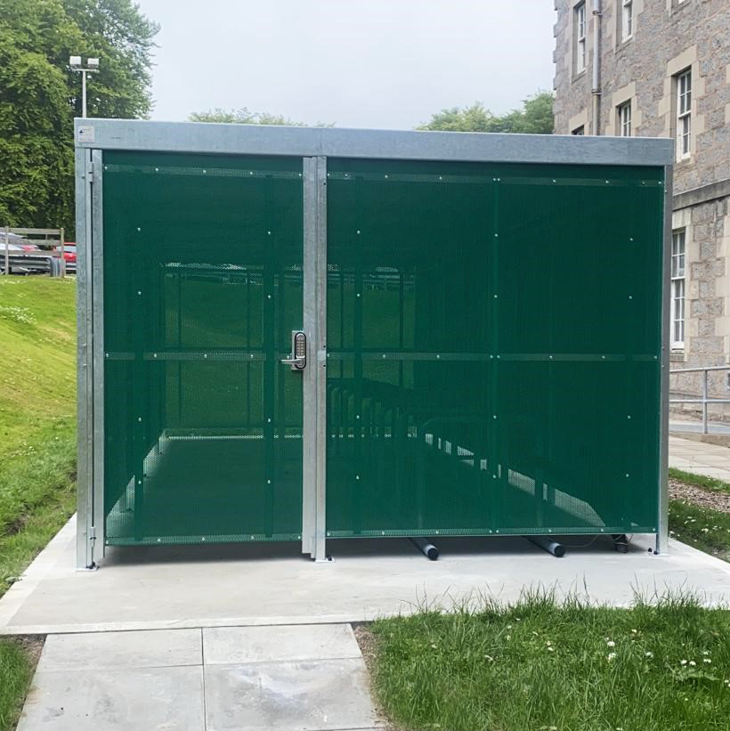 Bin Store Pierced Steel Cladding